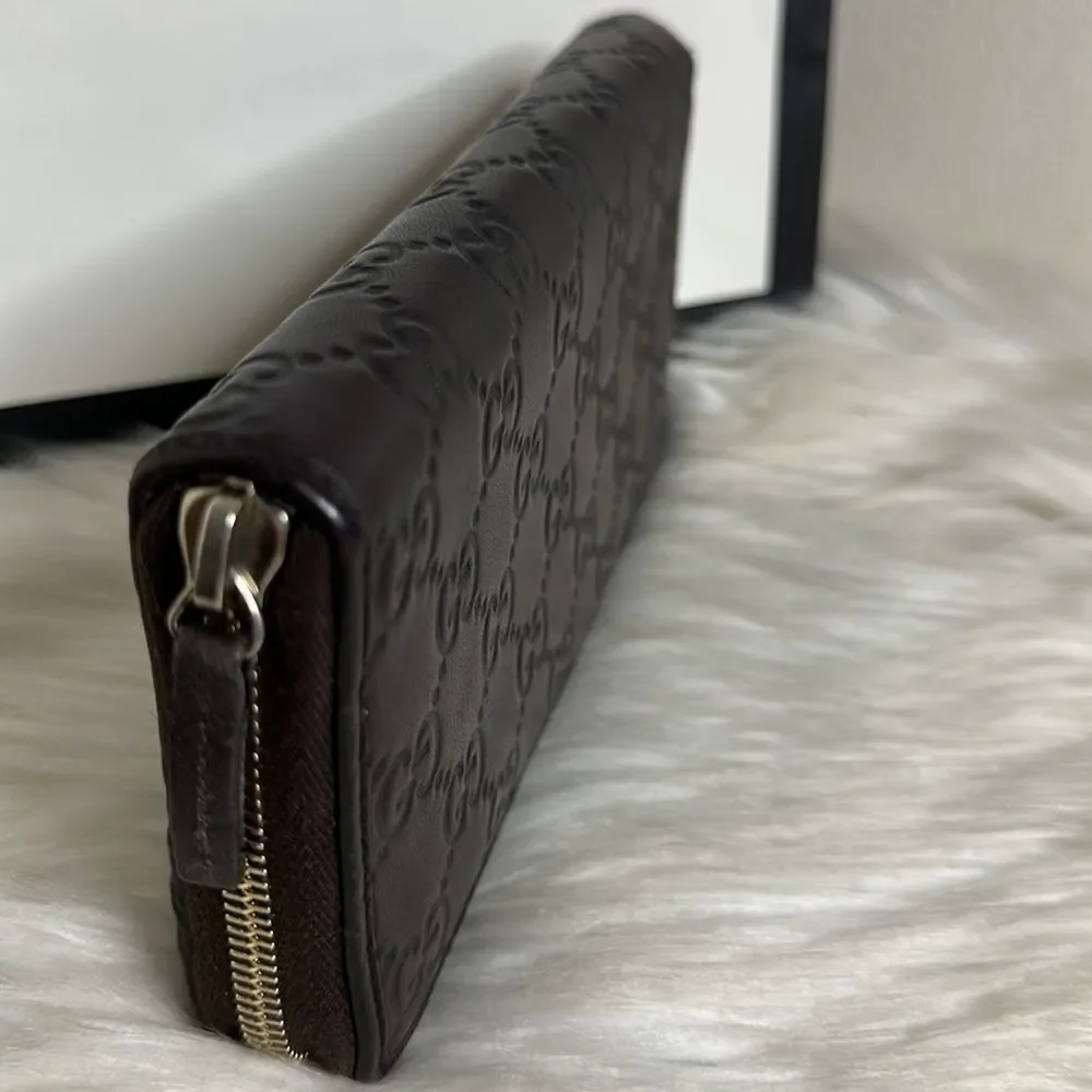 💯Authentic Guccissima Zipped Around Long Wallet 🍀